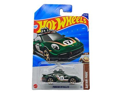Hot Wheels Porsche 911 Rallye zelené