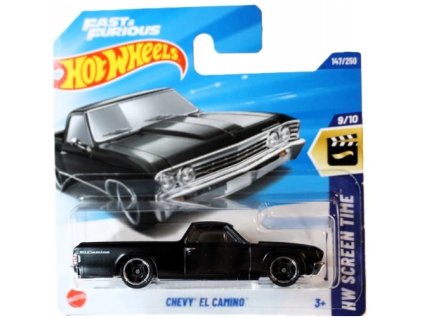 Hot Wheels Fast and Furious Chevy El Camino černé