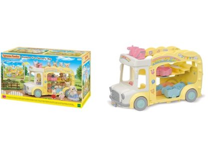 Sylvanian Families 5744 Duhový školkový autobus