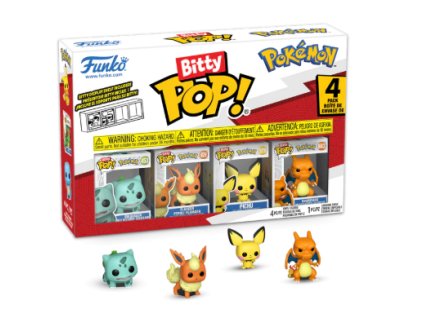 Funko Bitty Pop! Pokemon Bulbasaur, Flareon, Pichu, Charizard
