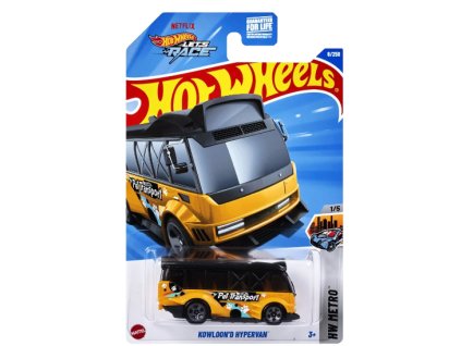 Hot Wheels Netflix Lets Race KowloonD Hypervan žlutý