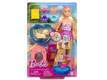 Barbie štěněčí párty u bazénu