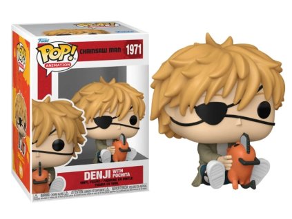 Funko Pop! 1971 Chainsaw Man Denji with Pochita