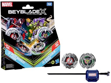 Beyblade x Miles Morales 160GN and Green Goblin 9-80HT Nové