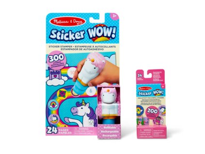 Knížka s razítkovačem Melissa and Doug Sticker Wow! Cupcake