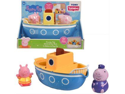 Hračky do vody Prasátko Peppa Dědeček s lodí