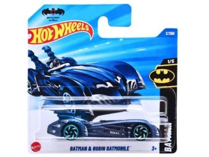 Hot Wheels Batman and Robin Batmobile tmavě modrý