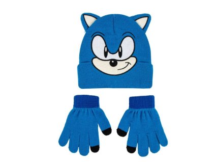 Čepice s rukavicemi Sonic the Hedgehog