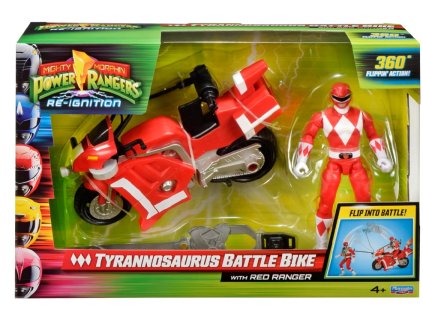 Figurka Power Rangers Battle Bike a Red Ranger