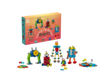 Stavebnice Plus Plus Nauč se stavět Roboti 275ks