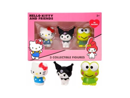 Guma Hello Kitty 3D Erasers 3ks
