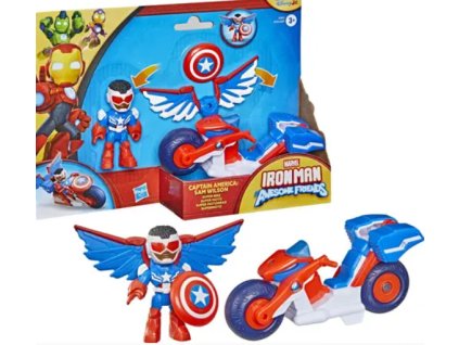 Figurka Marvel Iron Man Captain America Sam Wilson Super Bike