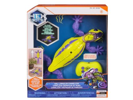 Zvířátko na dálkové ovládání Hex Bots Chameleon fialovozelený