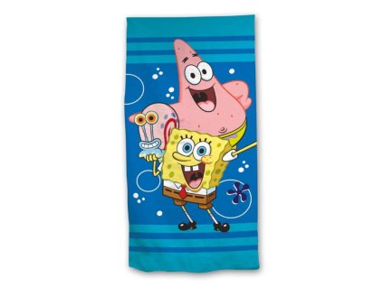 Osuška Spongebob modrá 70x140cm
