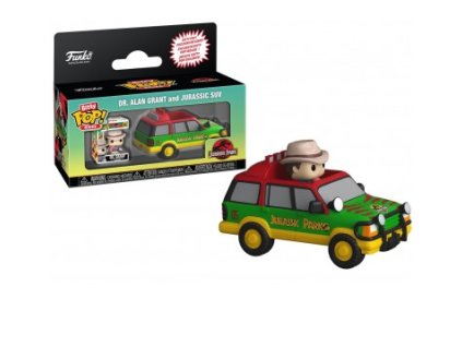 Funko Bitty Pop! Jurassic Park Dr. Alan Grant With Jurassic Suv