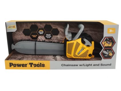 Řetězová pila Power X se zvukem a světlem