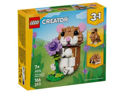 Lego Creator 31376 Roztomilý křeček s květinou