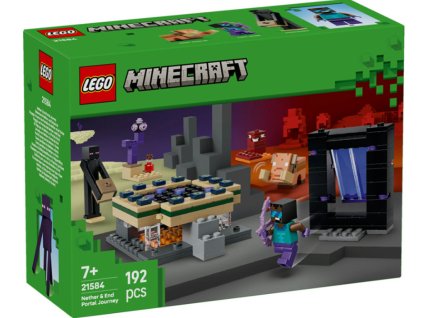Lego Minecraft 21584 Cesta portálem do Netheru a Endu