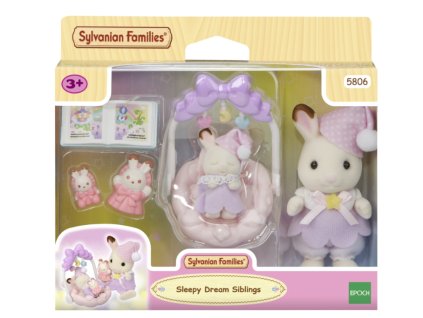 Sylvanian Families 5806 Čokoládoví králíčci spící sourozenci
