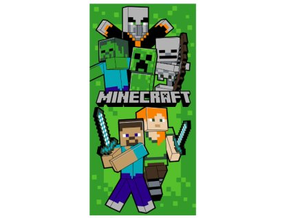 Osuška Minecraft světle zelená