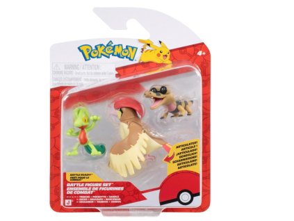 Figurky Pokémon Battle Treecko, Pidgeotto a Sandile