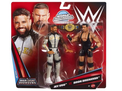 Figurky WWE Main Event Showdown Pack Jey Uso Vs Bron Breaker