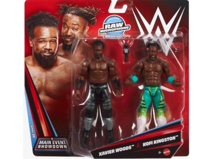 Figurky WWE Main Event Showdown Pack Xavier Woods a Kofi Kingston