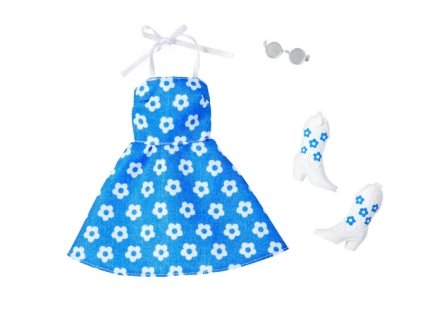 Obleček Barbie Modré šaty