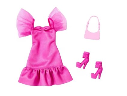 Obleček Barbie Růžové minišaty