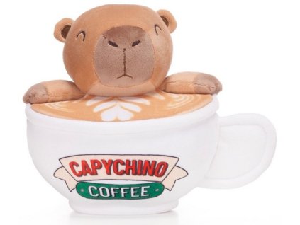 Plyšák Kapybara Capychino béžová 17cm