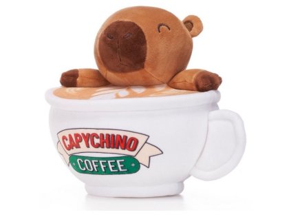 Plyšák Kapybara Capychino hnědá 17cm
