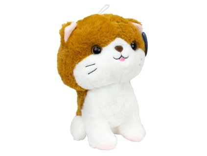 Plyšák Kočička hnědá 20cm