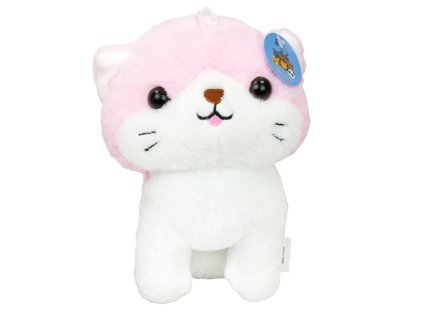 Plyšák Kočička růžová 20cm