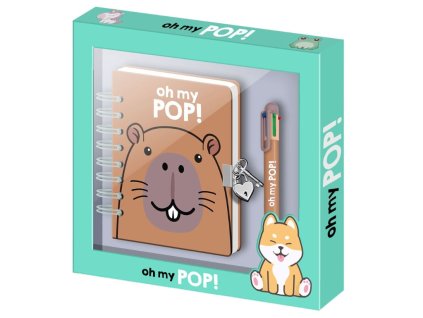 Deník s propiskou Kapybara