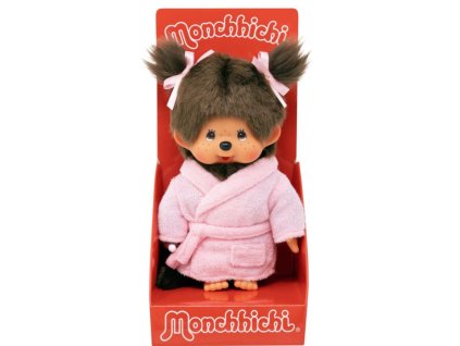 Plyšák Monchhichi v županu 20cm