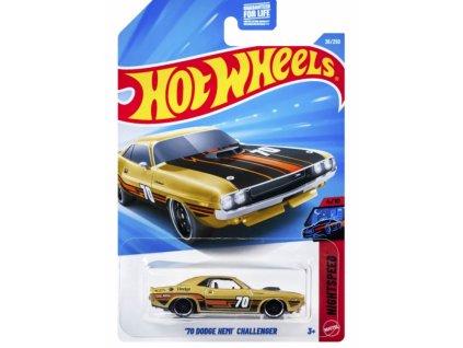 Hot Wheels 70 Dodge Hemi Challenger zlatý