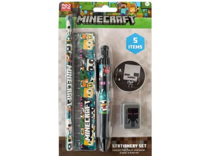 Set psacích potřeb Minecraft Chibi Skeleton 5ks