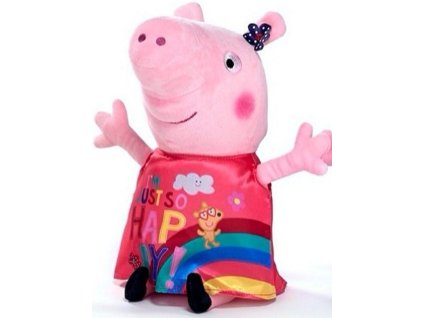 Plyšák Prasátko Peppa červené šaty 30cm