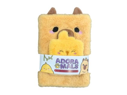 Plyšový zápisník Kapybara s mini