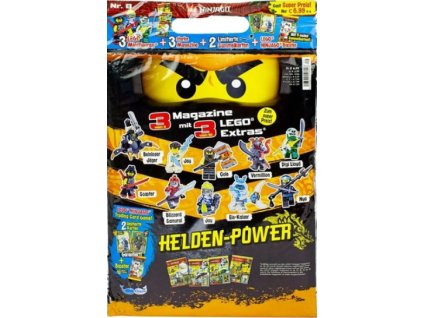Časopis Lego Ninjago Helden Power 3ks V3 DE