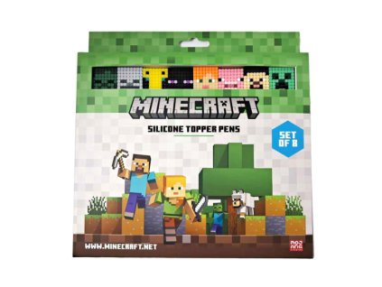 Set topperů Minecraft 8ks