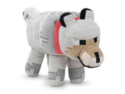 Plyšák Barrado Minecraft Grey Wolf 30cm
