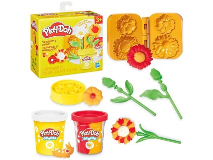 Play Doh Slunečnice a sedmikrásky