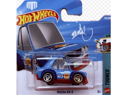 Hot Wheels Mazda RX 3 modrá