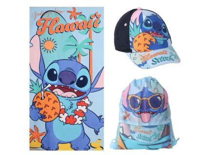 Set vak, čepice a ručník Disney Stitch