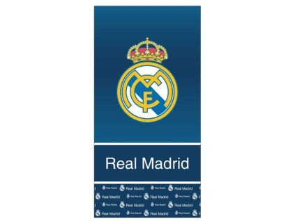 Plážová osuška Real Madrid Logo Modrá