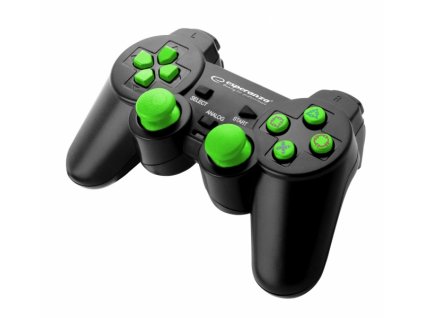 PS3 ovladač drátový EGG107G TROOPER BLACK/GREEN Nové