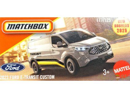 Matchbox 2023 Ford E Transit Custom šedý