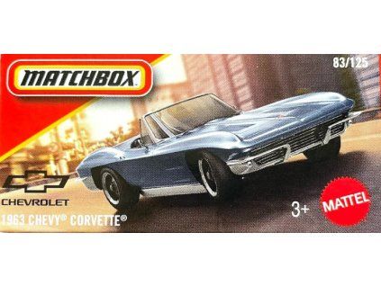 Matchbox 1963 Chevy Corvette modrý