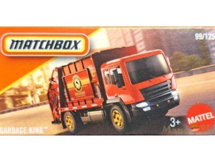 Matchbox Garbage King červený
